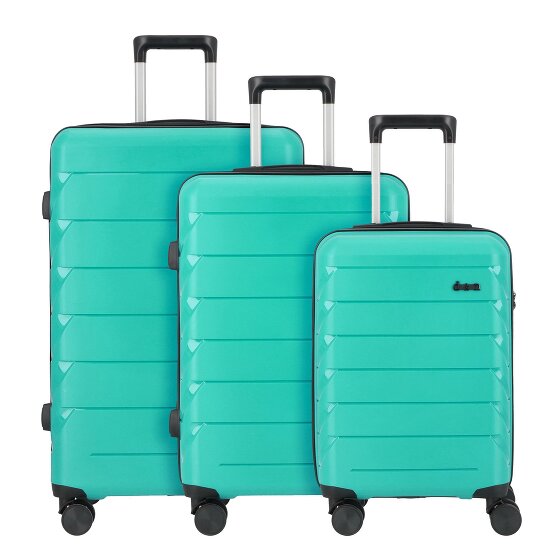 d&n Travel Line 4100 4 wheels Suitcase set 3-piece