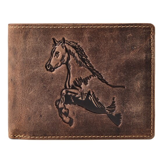 Greenburry Horse Wallet Genuine Leather 12 cm