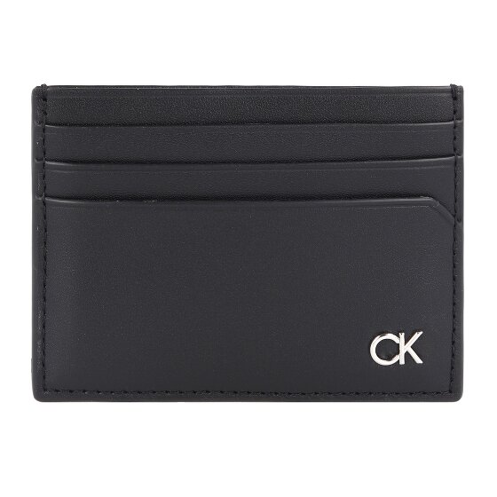 Calvin Klein Metal CK Credit card case Leather 10 cm