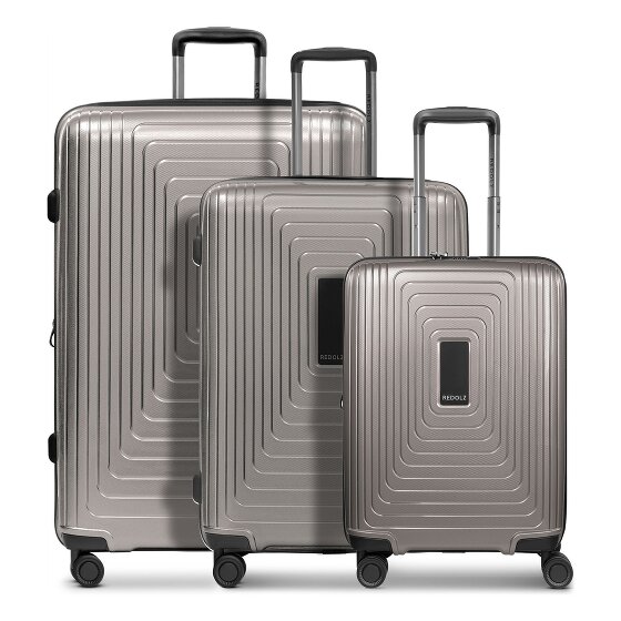 Redolz Essentials 14 4 wheels Suitcase set 3-piece with expansion pleat
