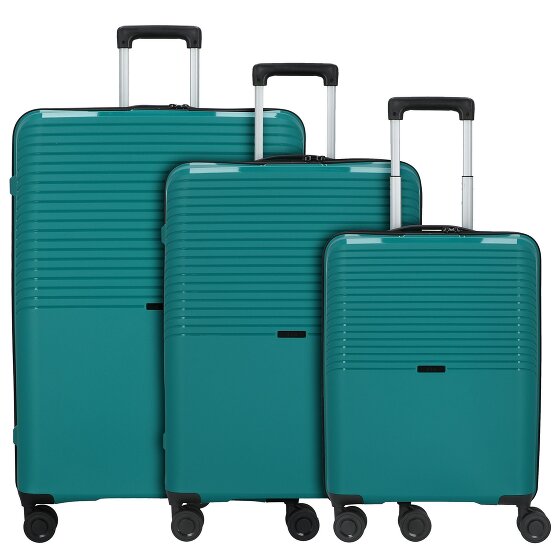 d&n Travel Line 4000 4 Roll Suitcase Set 3pcs.