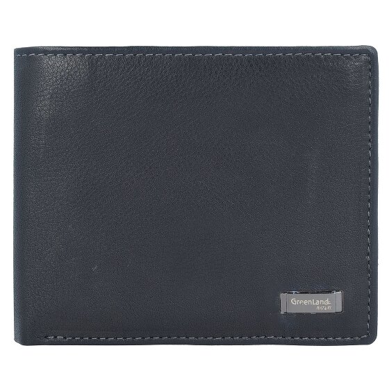 Greenland Nature Black Nappa wallet RFID leather 11 cm