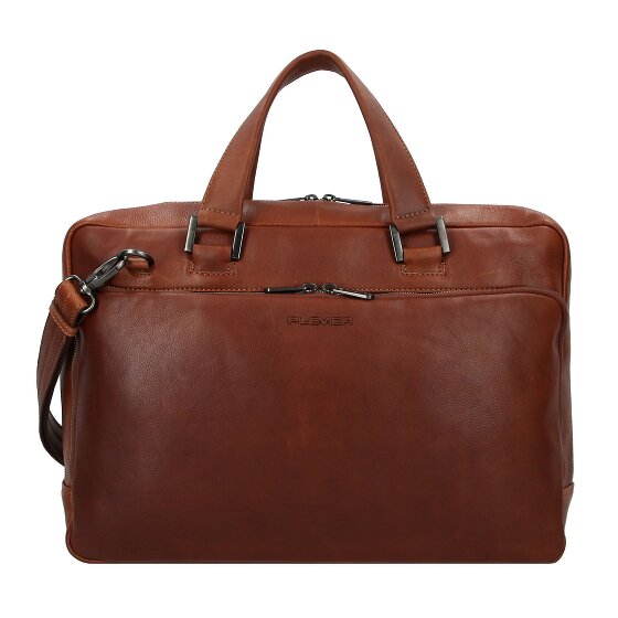 Plevier Vintage Bill Briefcase Leather 40 cm Laptop compartment