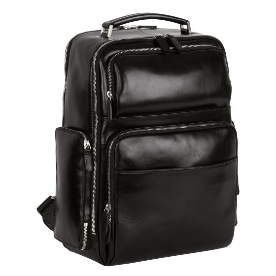Leonhard Heyden Cambridge backpack leather 42 cm laptop compartment