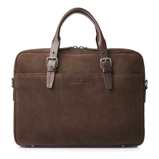 Castelijn & Beerens Nubuck Briefcase Genuine Leather 41 cm Laptop compartment