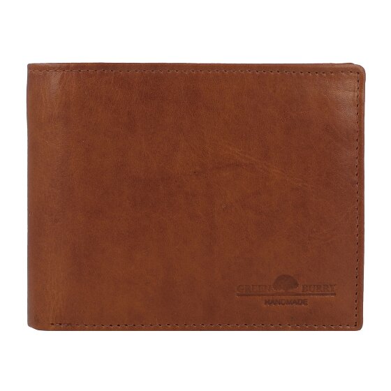 Greenburry Newport Wallet RFID protection Genuine Leather 12 cm