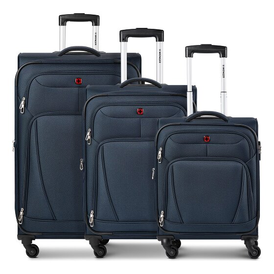 Wenger Beaumont 4 wheels Suitcase set 3-piece with expansion pleat