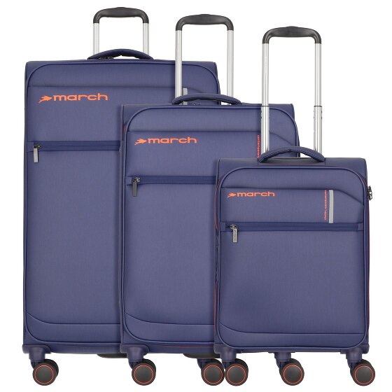 March15 Trading Silhouette 4 wheels Suitcase set 3-piece with expansion pleat