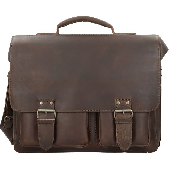 aunts & uncles Hunter Finn briefcase leather 40 cm laptop compartment