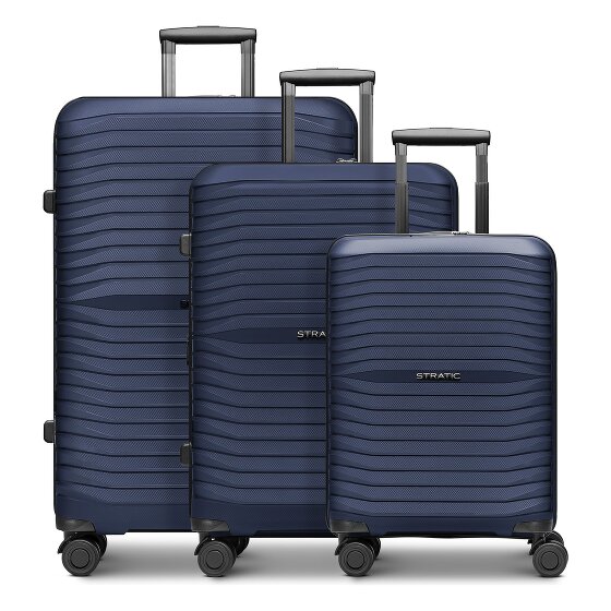 Stratic Shine 4 wheels Suitcase set 3-piece Expandable