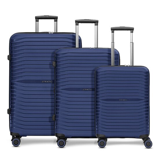 Stratic Shine 4 wheels Suitcase set 3-piece with expansion pleat Stratic Shine 4 wheels Suitcase set 3-piece with expansion pleat