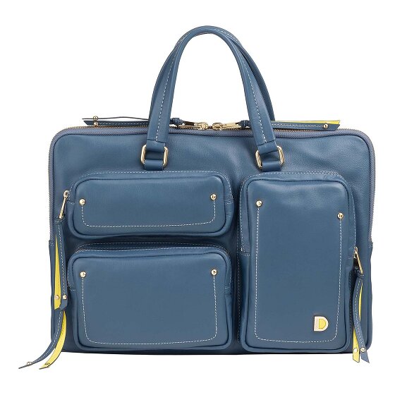 DuDu Pocket Briefcase Genuine Leather 36 cm Laptop compartment