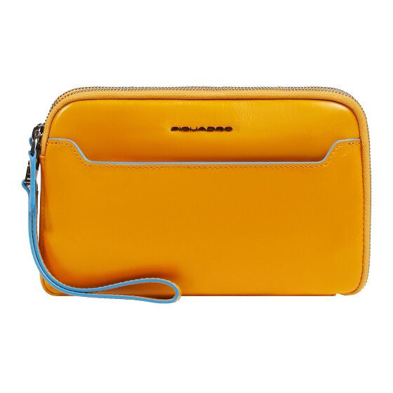Piquadro Blue Square Clutch purse Genuine Leather 21 cm