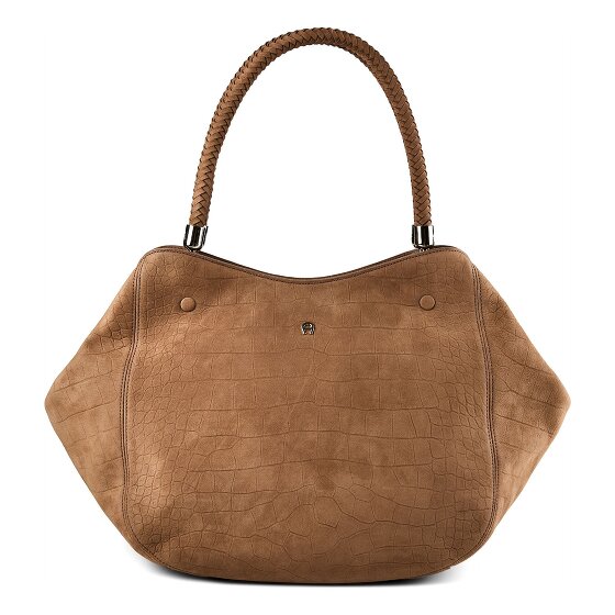 Aigner Carre Soft Shoulder Bag Genuine Leather 33 cm