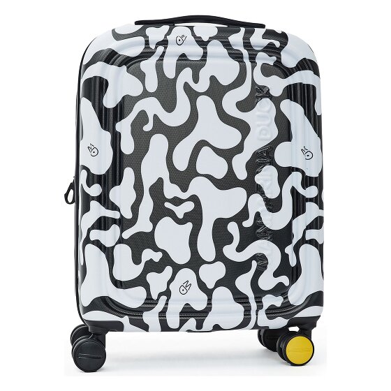 Mandarina Duck Logoduck + Moire 4 wheels Cabin trolley 55 cm with expansion pleat