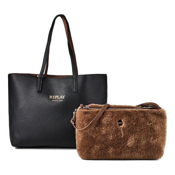 Replay Shopper Bag Genuine Leather 36 cm