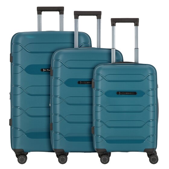 Polestream Strz by Asteroid 4 wheels Suitcase set 3-piece with expansion pleat