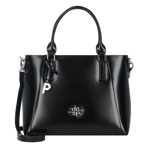 Picard Black Tie Black Tie Handbag Leather 29 cm