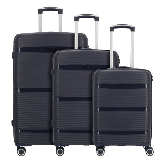 d&n Travel Line 4200 4-wheel suitcase set 3 pcs.