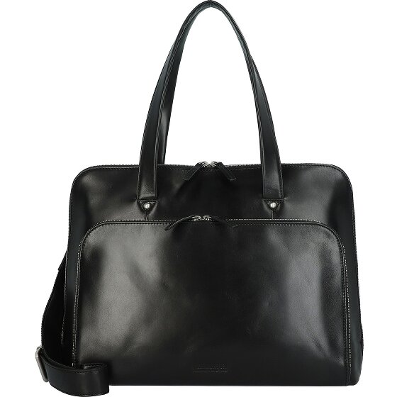 Leonhard Heyden Cambridge shoulder bag leather 41 cm laptop compartment