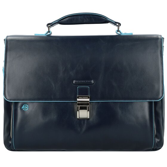 Piquadro Blue Square Briefcase II leather 40 cm laptop compartment
