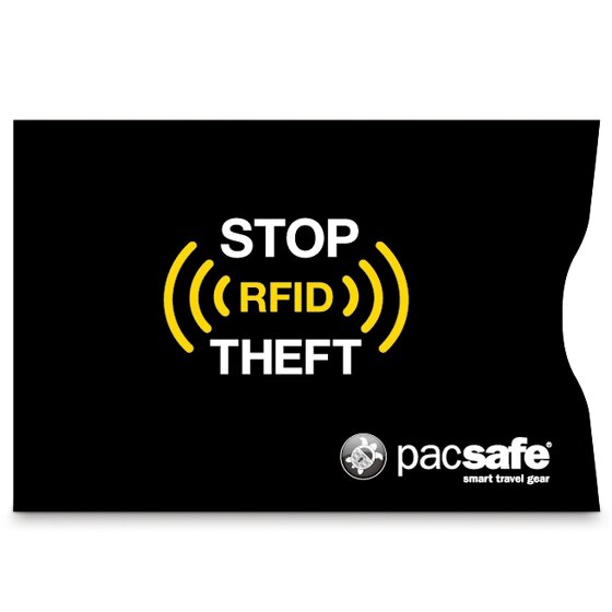 Pacsafe RFIDsafe card protection sleeves 2 pack 10 cm