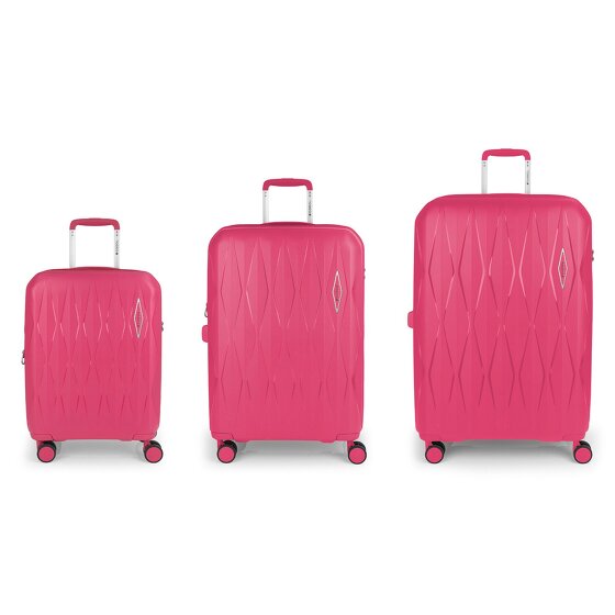 Gabol Infinity 4 wheels Suitcase set 3-piece with expansion pleat