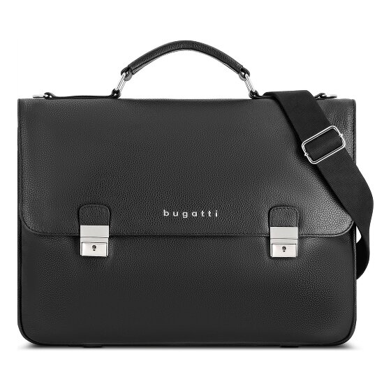 Bugatti Valencia Briefcase Genuine Leather 38 cm Laptop compartment