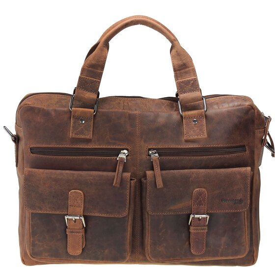 Greenland Nature Montana briefcase leather 43 cm laptop compartment