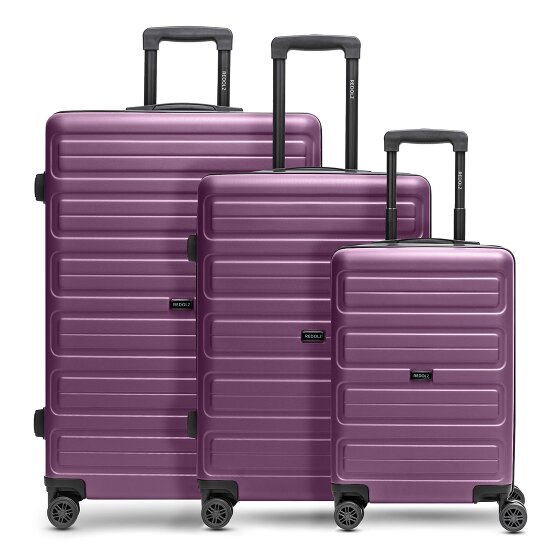Redolz Essentials 08 3-SET 4 wheels Suitcase set 3-piece