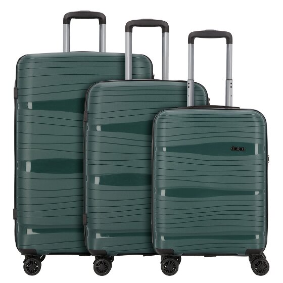 d&n Travel Line 4300 4 wheels Suitcase set 3-piece