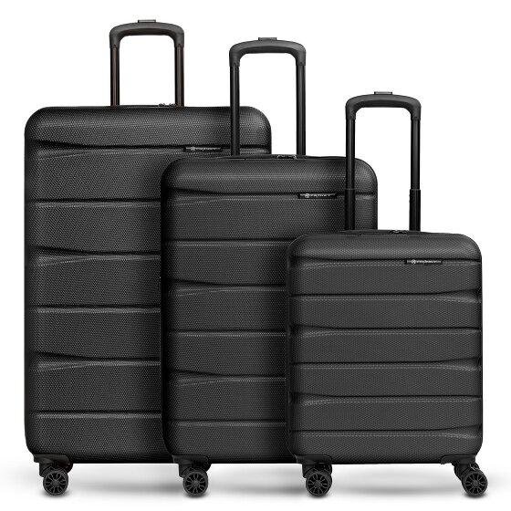Franky Munich 4.0 4-wheel suitcase set 3-piece with stretch fold
