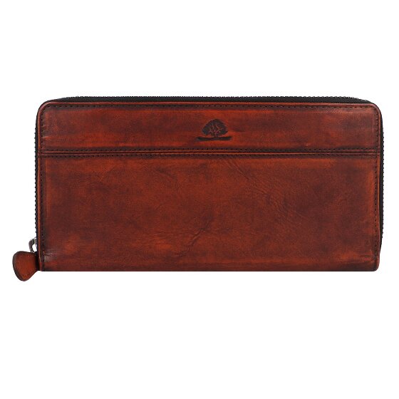 Greenburry Destressed Wallet RFID protection Leather 19 cm