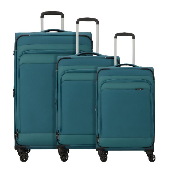 d&n Travel Line 9504 4 wheels Suitcase set 3-piece with expansion pleat