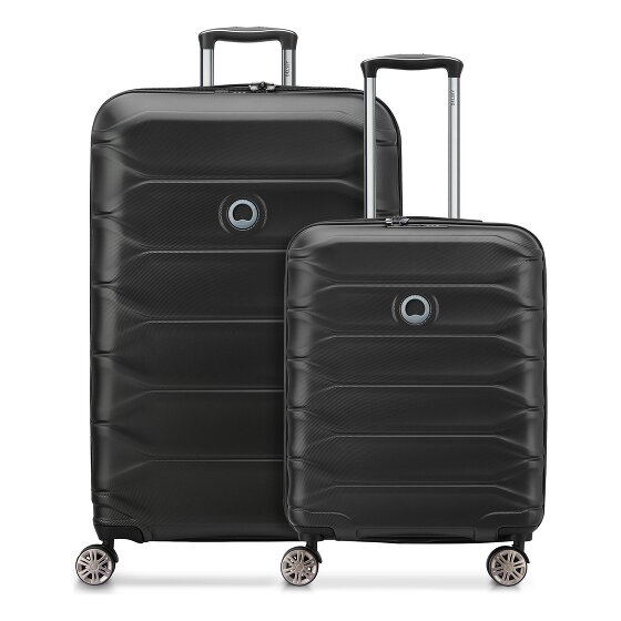 Delsey Paris Meteor 4-wheel Suitcase set S+L expandable gusset