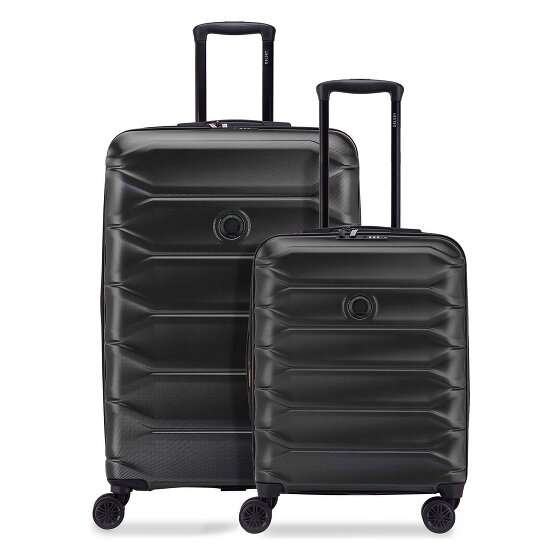 Delsey Paris Meteor 4-wheel Suitcase set S+L expandable gusset