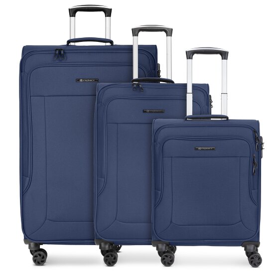 Franky Melbourne 3.0 4-wheel suitcase set, 3-piece, with stretch fold