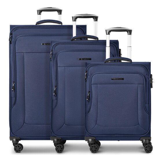 Franky Melbourne 3.0 4-wheel suitcase set, 3-piece, with stretch fold