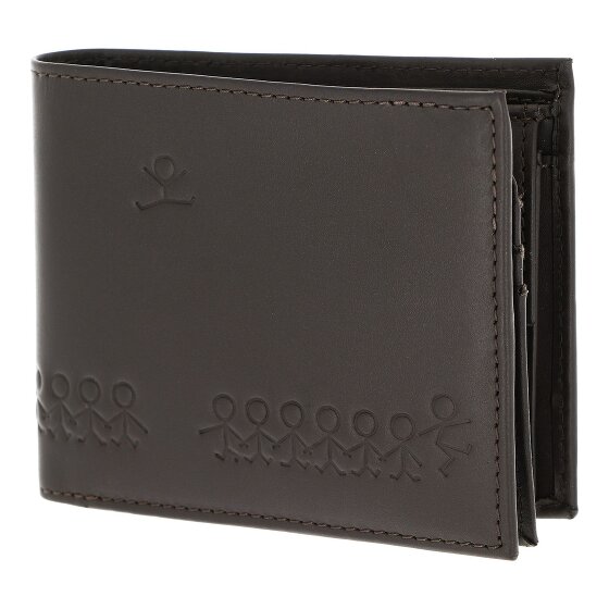 oxmox Leather Wallet RFID protection Genuine Leather 10 cm