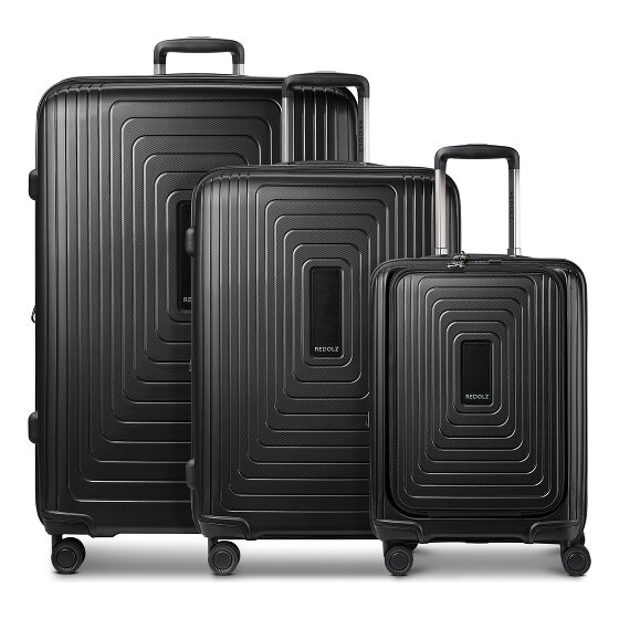 Redolz Essentials 14 4 wheels Suitcase set 3-piece Expandable