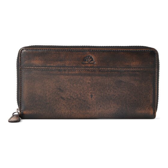 Greenburry Destressed Wallet RFID protection Leather 19 cm