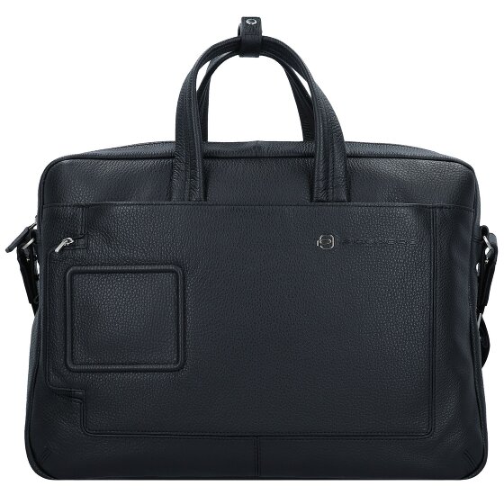 Piquadro Briefcase leather 44 cm laptop compartment