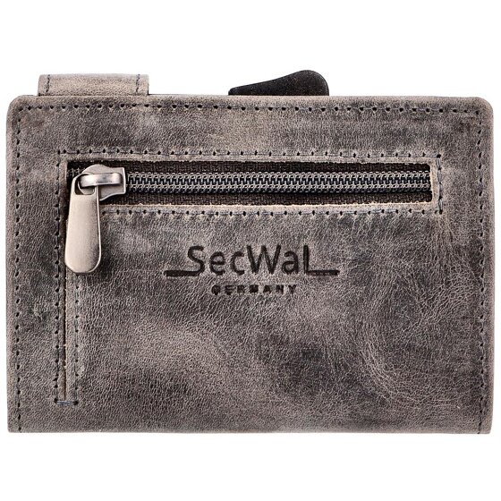SecWal Credit card case wallet RFID leather 9 cm SecWal Credit card case wallet RFID leather 9 cm