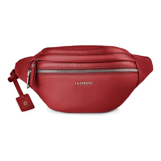 Lazarotti Bologna Leather Double-Zip Bum Bag, Crossbody, Leather, 25 cm