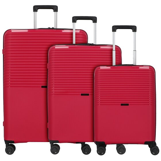 d&n Travel Line 4000 4 Roll Suitcase Set 3pcs.