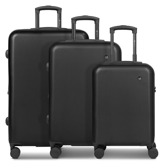 Bugatti Valencia 2.0 4 wheels Suitcase set 3-piece with expansion pleat