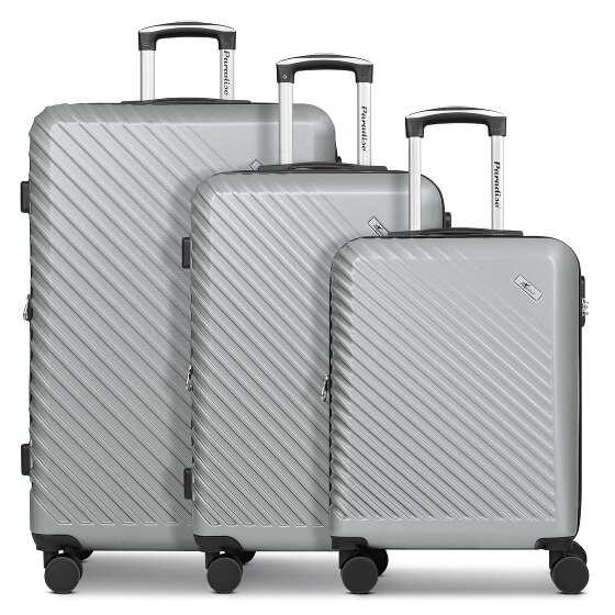 Check.In Paradise 2.0 4 wheels Suitcase set 3-piece with expansion pleat
