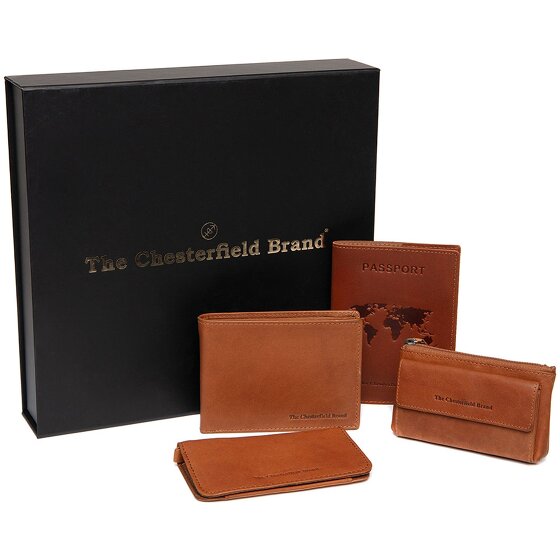 The Chesterfield Brand Wallet gift set 4-piece leather 12 cm