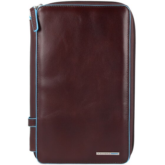Piquadro Blue Square travel passport case leather 14 cm