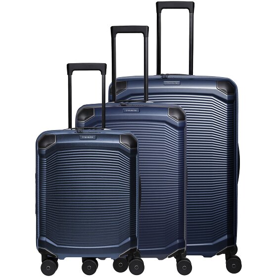 Travelite Millennium 4 wheels Suitcase set 3-piece with expansion pleat